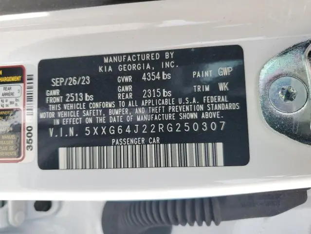2024 KIA K5 GT LINE  