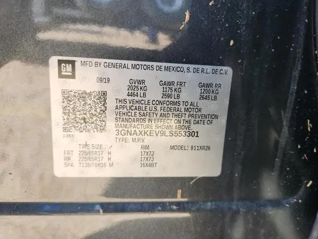 2020 CHEVROLET EQUINOX LT  