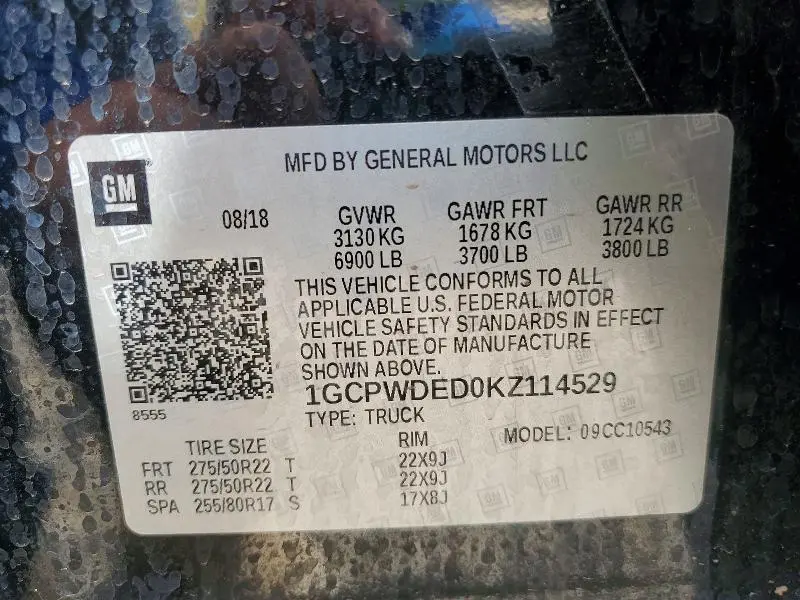 2019 CHEVROLET SILVERADO C1500 RST  