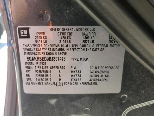 2011 BUICK ENCLAVE CXL  