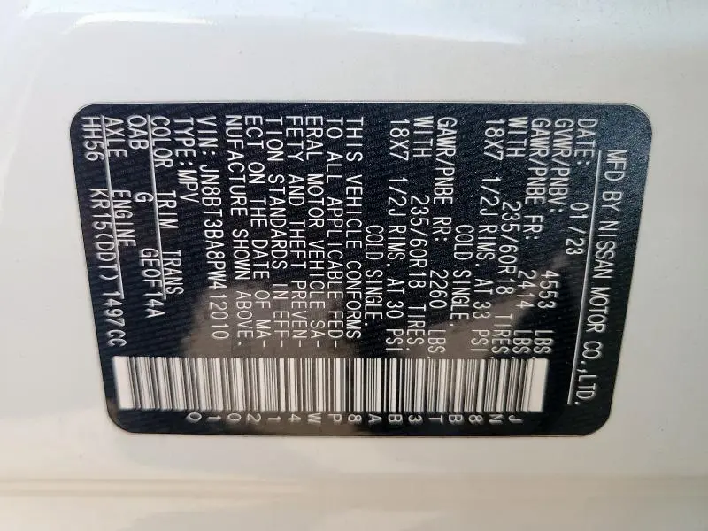 2023 NISSAN ROGUE SV  