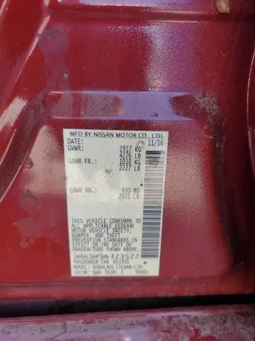 2017 NISSAN ALTIMA 2.5  