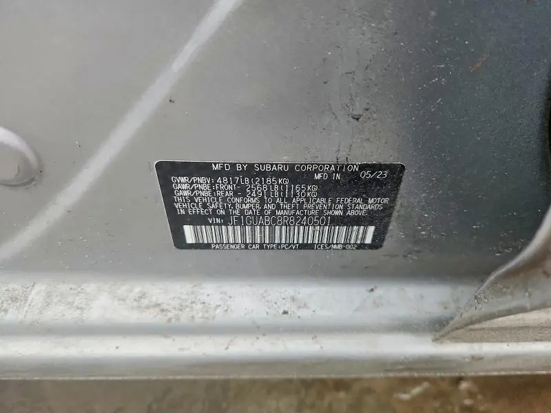 2024 SUBARU IMPREZA   