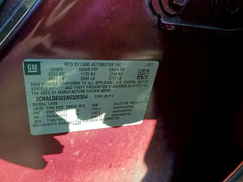 2010 CHEVROLET EQUINOX LT  