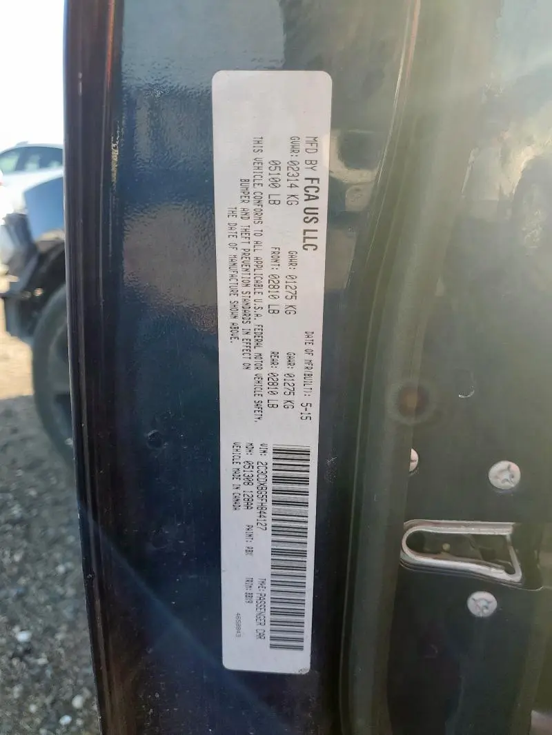 2015 DODGE CHARGER SE  