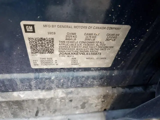 2020 CHEVROLET EQUINOX LT  