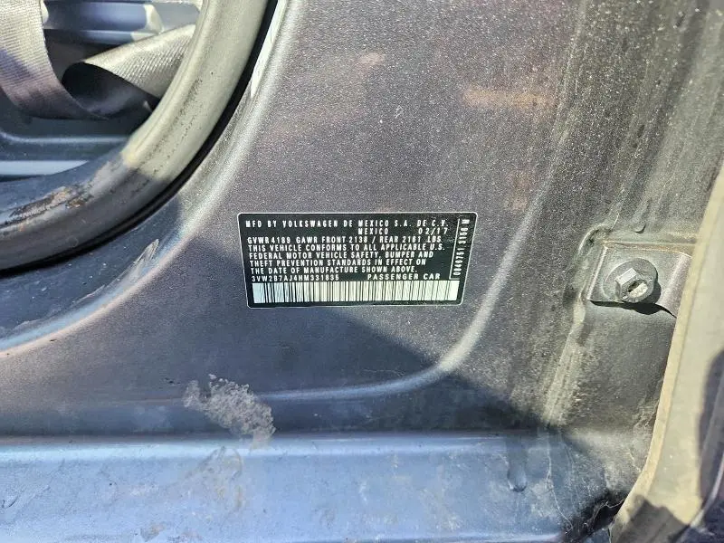 2017 VOLKSWAGEN JETTA   