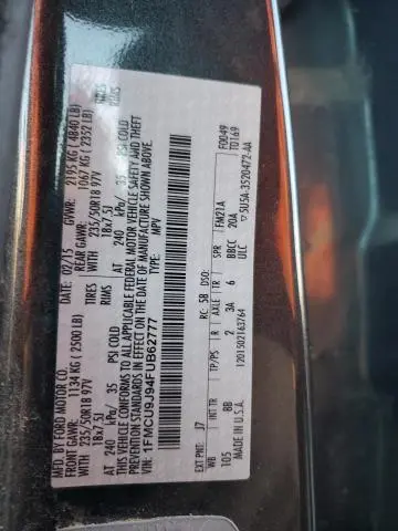 2015 FORD ESCAPE TITANIUM  