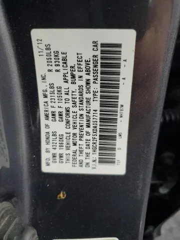 2013 HONDA ACCORD SPORT  