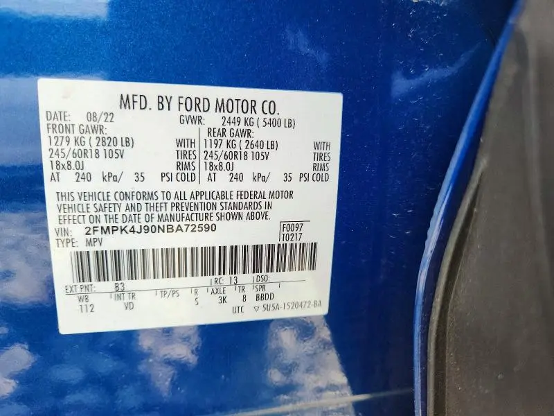 2022 FORD EDGE SEL  