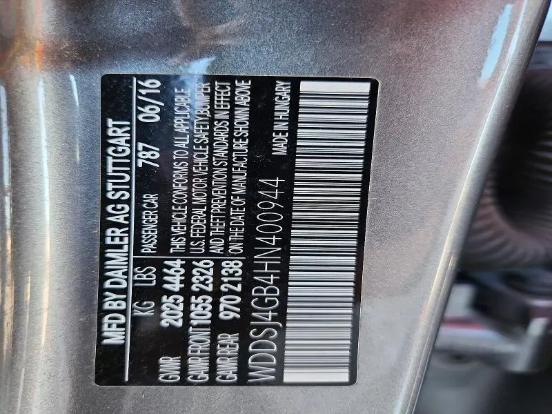 2017 MERCEDES-BENZ CLA 250 4MATIC  