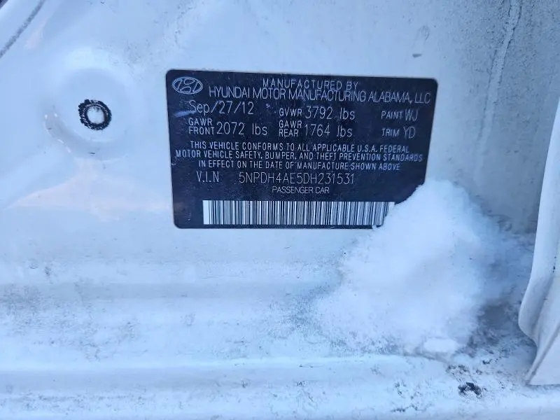 2013 HYUNDAI ELANTRA GLS  