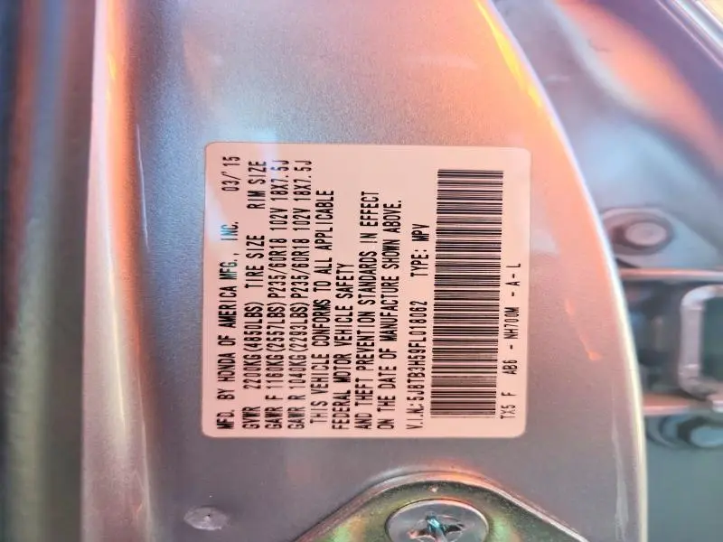 2015 ACURA RDX TECHNOLOGY  