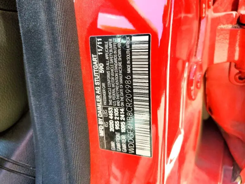 2012 MERCEDES-BENZ C 250  