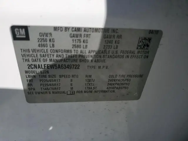 2010 CHEVROLET EQUINOX LTZ  