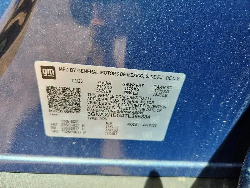2026 CHEVROLET EQUINOX LT  