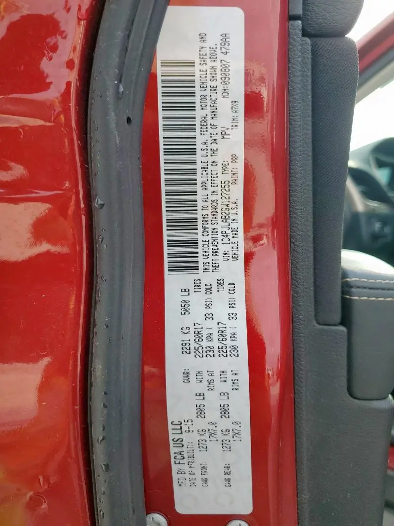 2016 JEEP CHEROKEE SPORT  