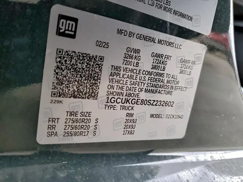 2025 CHEVROLET SILVERADO K1500 LTZ  