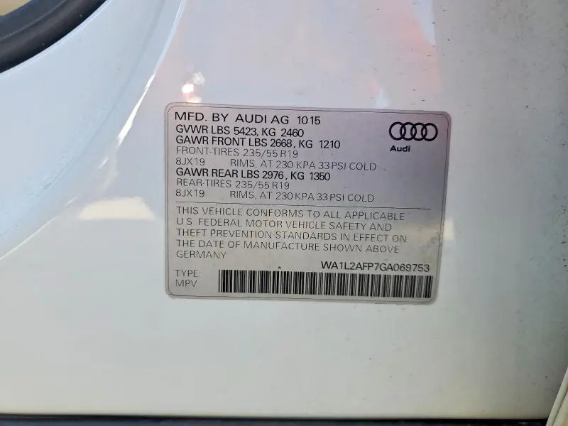 2016 AUDI Q5 PREMIUM PLUS  