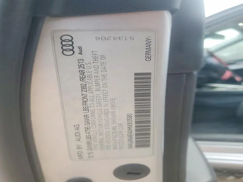 2017 AUDI A4 PREMIUM  