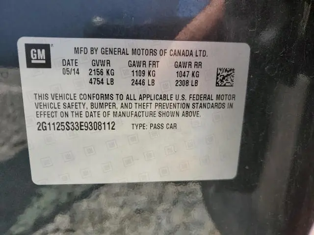 2014 CHEVROLET IMPALA LT  