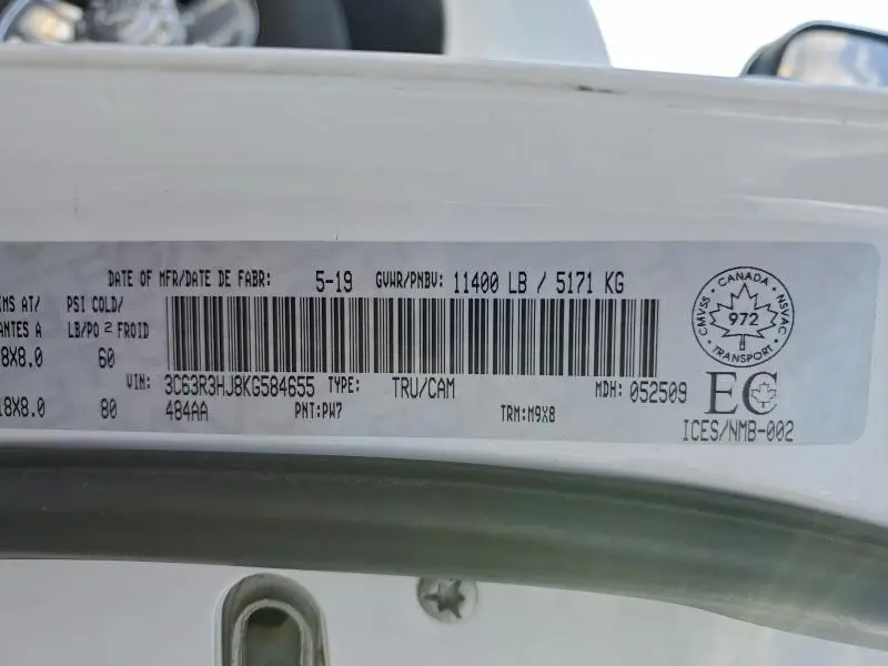 2019 RAM 3500 BIG HORN  