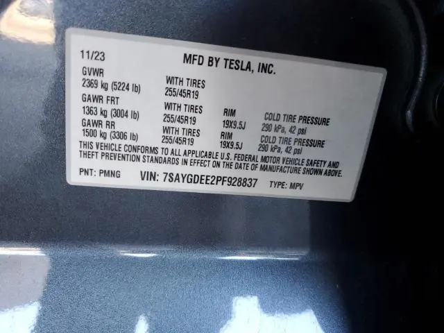 2023 TESLA MODEL Y   