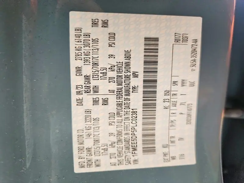 2023 FORD BRONCO BASE  