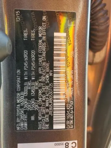 2016 TOYOTA 4RUNNER SR5/SR5 PREMIUM  