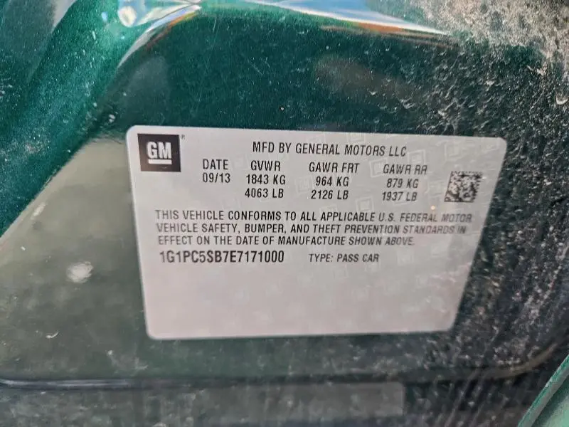 2014 CHEVROLET CRUZE LT  