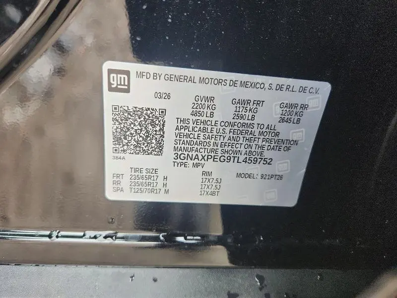 2026 CHEVROLET EQUINOX LT  