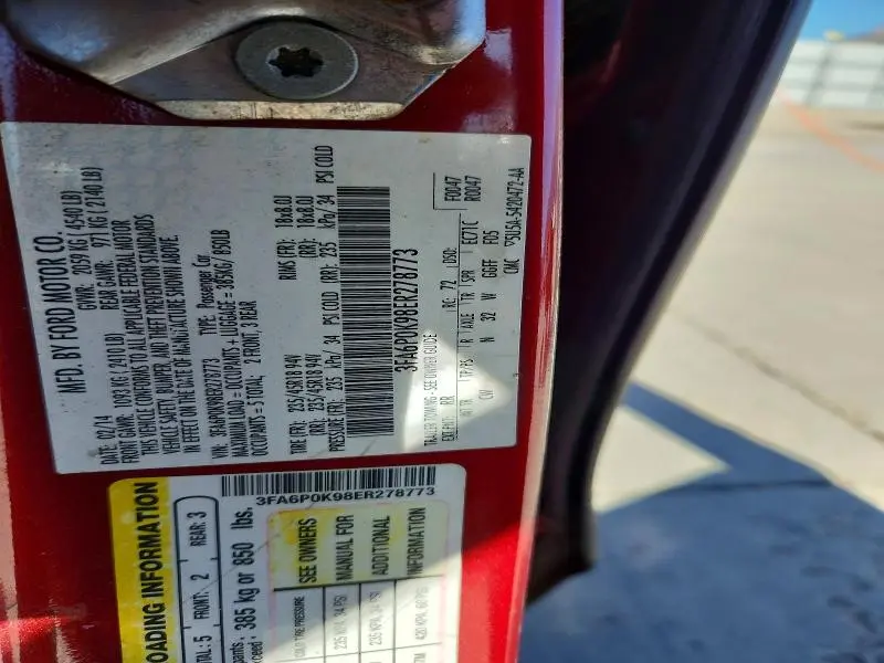 2014 FORD FUSION TITANIUM  