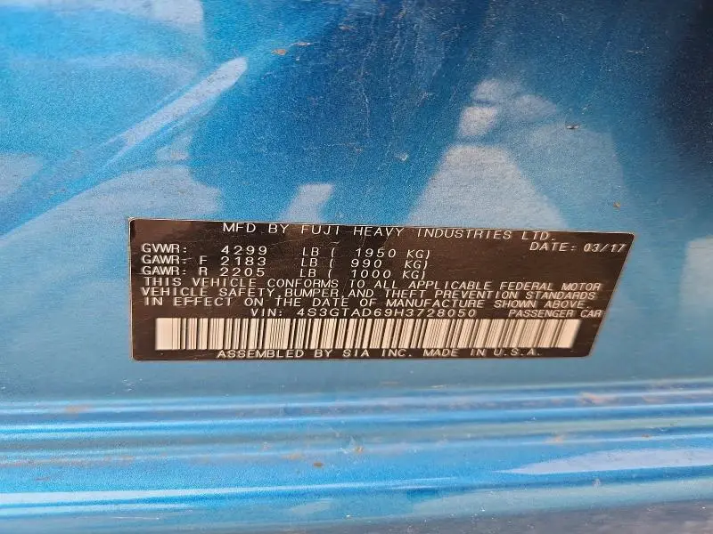 2017 SUBARU IMPREZA PREMIUM PLUS  