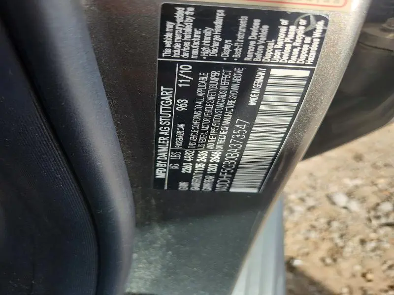 2011 MERCEDES-BENZ E 350  