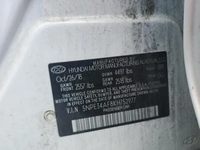 2019 HYUNDAI SONATA LIMITED  