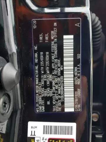 2021 TOYOTA HIGHLANDER L  