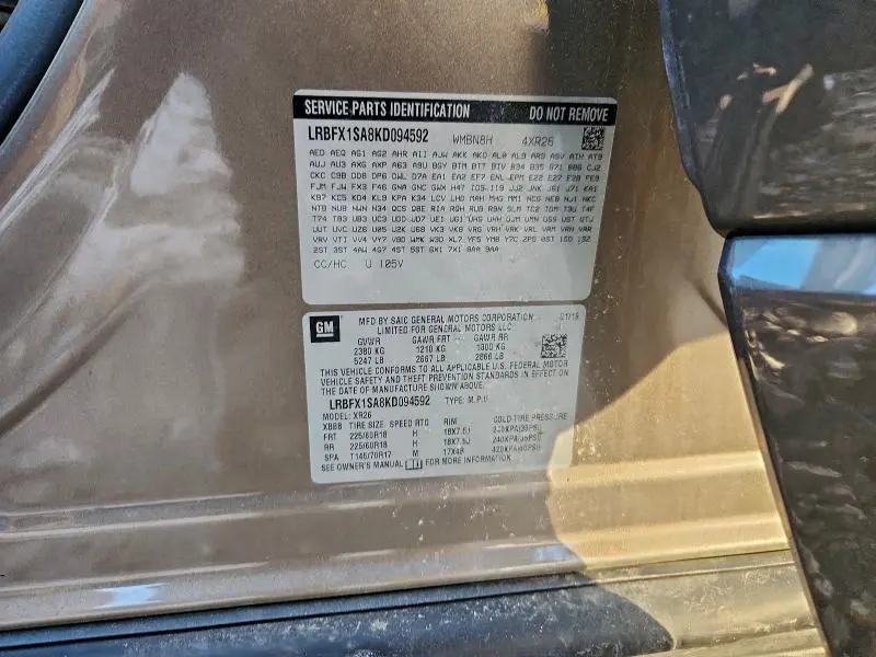 2019 BUICK ENVISION PREFERRED  