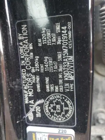 2021 KIA SOUL EV LIMITED  