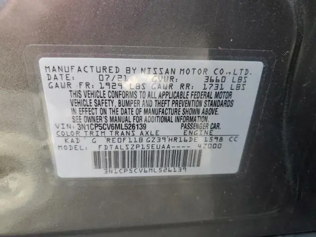 2021 NISSAN KICKS SV  