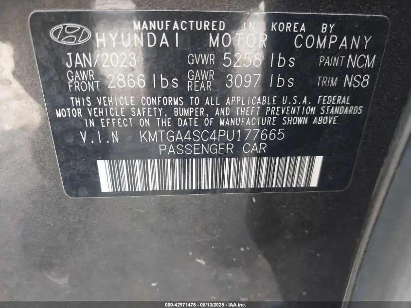 2023 GENESIS G80 2.5T AWD