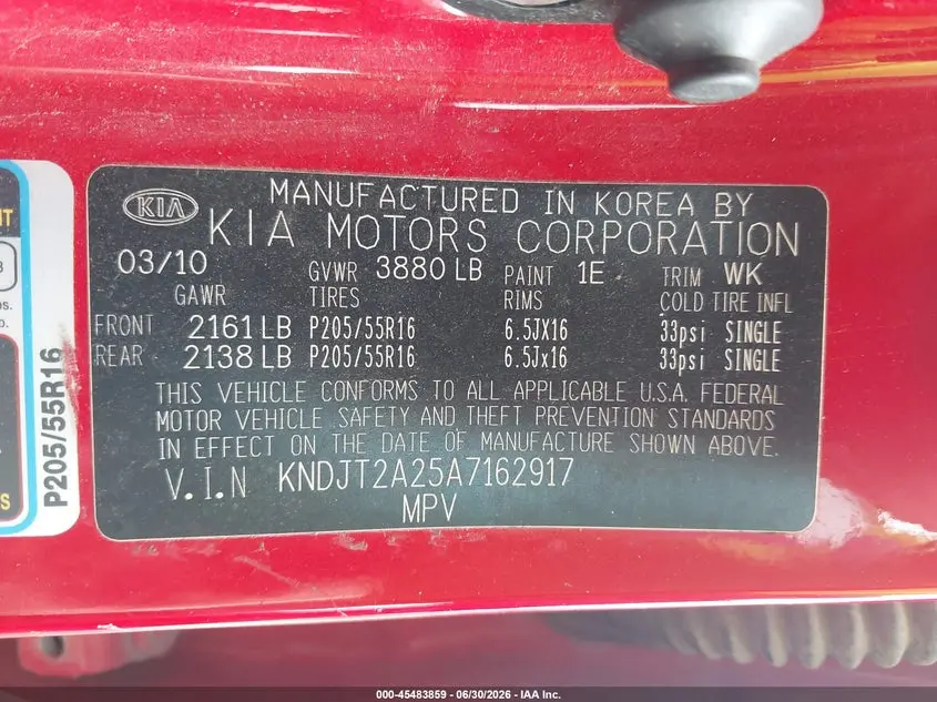 2010 KIA SOUL +