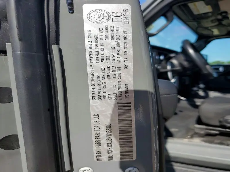 2022 JEEP WRANGLER SPORT  