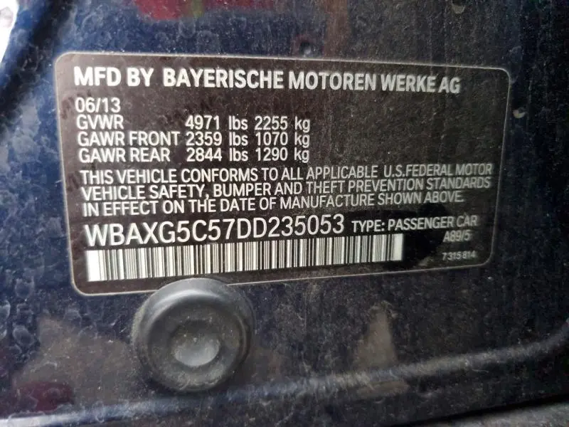2013 BMW 528 I  