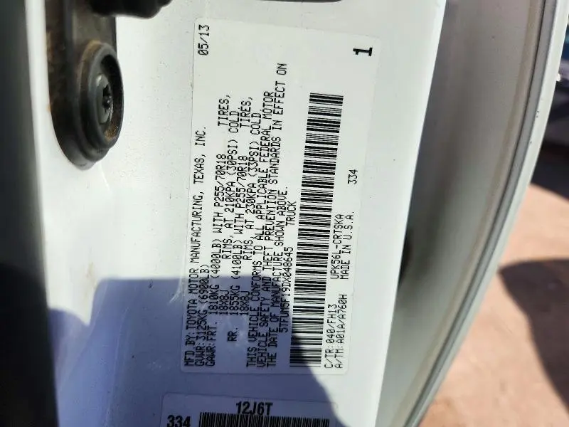 2013 TOYOTA TUNDRA DOUBLE CAB SR5  