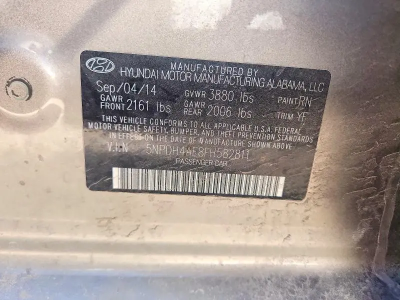 2015 HYUNDAI ELANTRA SE  