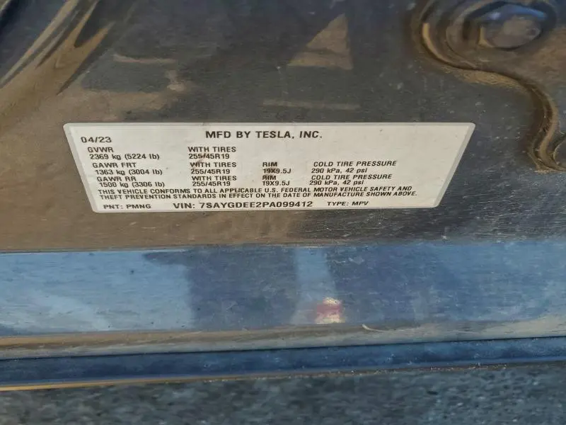2023 TESLA MODEL Y   