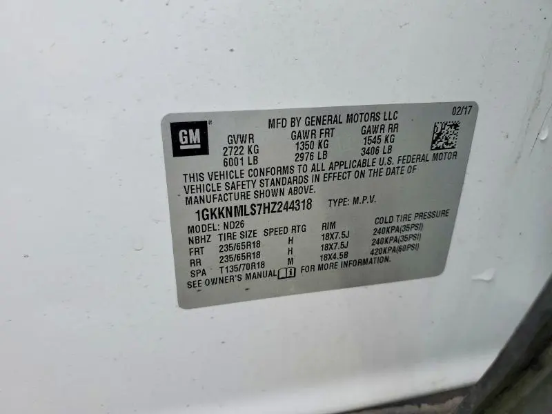 2017 GMC ACADIA SLT-1  