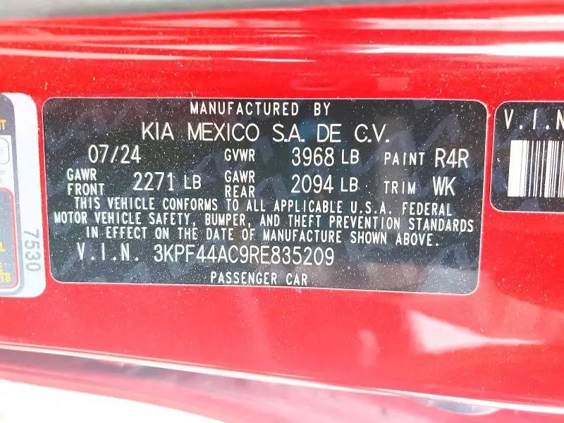 2024 KIA FORTE GT  