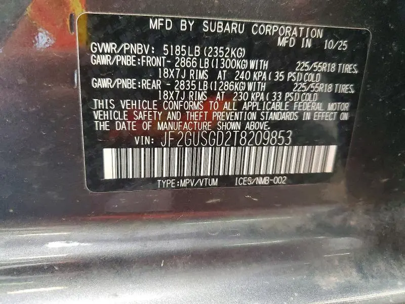 2026 SUBARU CROSSTREK SPORT  