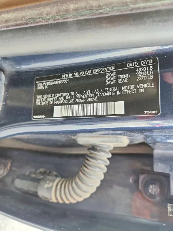 2011 VOLVO S80 3.2  